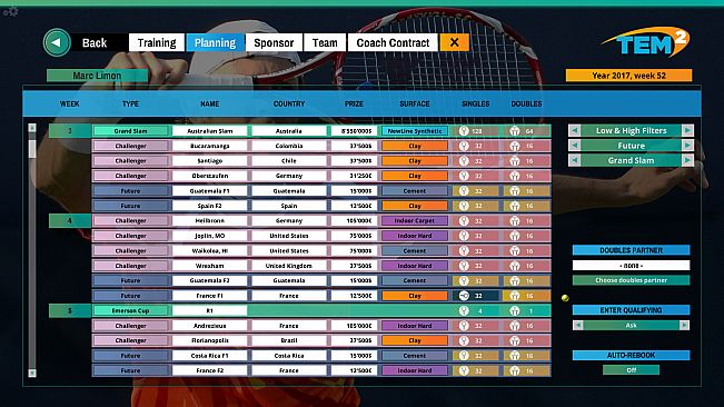 Tennis Elbow Manager 2