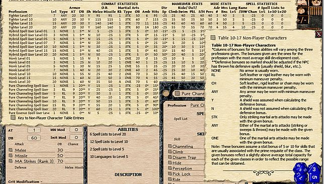 Fantasy Grounds - Rolemaster Classic Ruleset