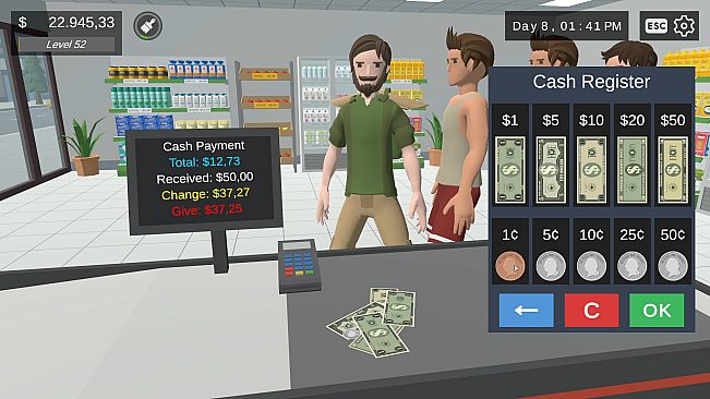 Supermarket Life Simulator