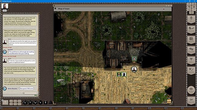 Fantasy Grounds - Black Scrolls Village (Map Tile Pack)