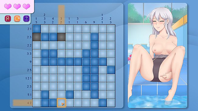 Picross Love - Nudity