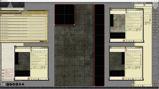 Fantasy Grounds - Pathfinder RPG - GameMastery Map Pack: Dungeon Rooms