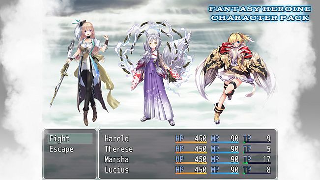 RPG Maker MV - Fantasy Heroine Character Pack