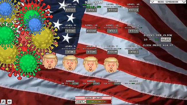 Trump VS Covid: Save The World Clicker