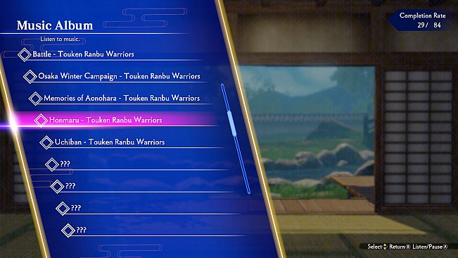 Touken Ranbu Warriors - Additional Music 5-piece Set