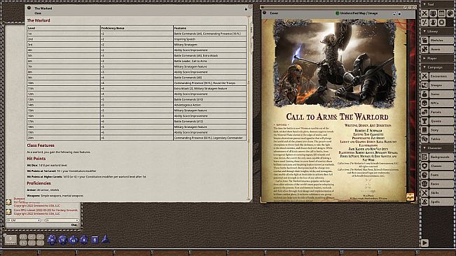 Fantasy Grounds - Call to Arms: The Warlord