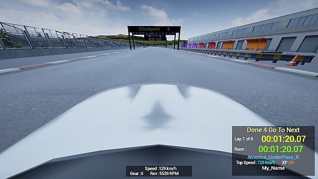 1980s & 90s Style - Retro Track Car Racer