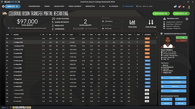 Draft Day Sports: College Basketball 2026