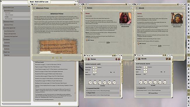 Fantasy Grounds - Risk it all for Love