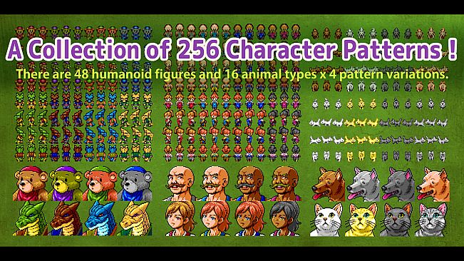 MEGA FANTASY Walking NPCs and Faces
