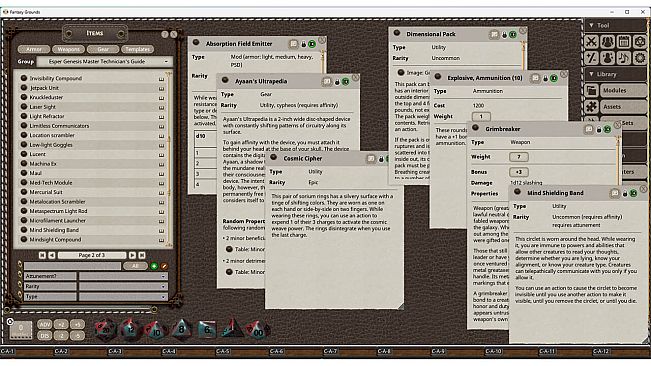 Fantasy Grounds - Esper Genesis 5E Master Technician's Guide
