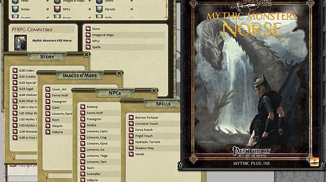 Fantasy Grounds - Mythic Monsters #33: Norse (PFRPG)