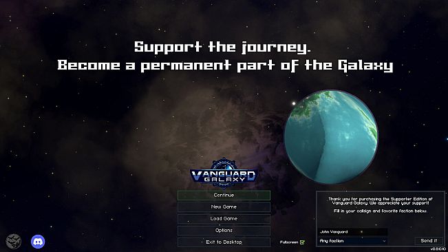 Vanguard Galaxy - Supporter Pack