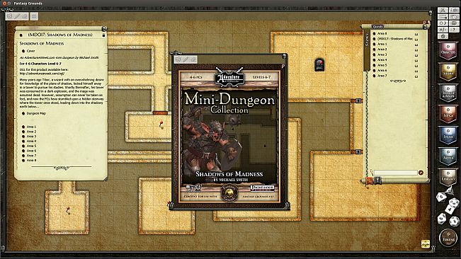 Fantasy Grounds - Mini-Dungeon #017: Shadows of Madness (PFRPG)