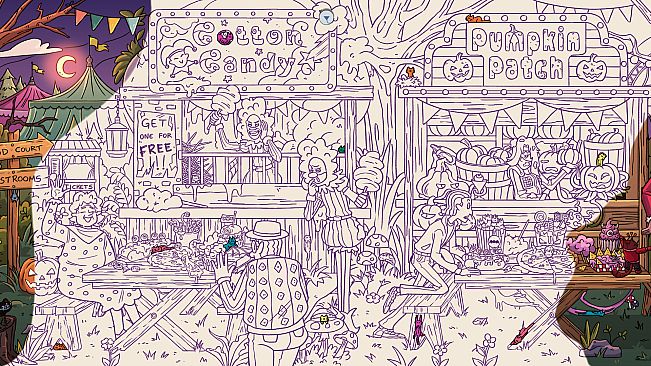 Hidden Cats in Spooky Carnival
