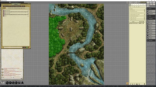 Fantasy Grounds - Pathfinder RPG - Pathfinder Flip-Mat - Bigger Forest