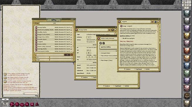 Fantasy Grounds - Mythic Monsters #10: Sea Monsters (PFRPG)
