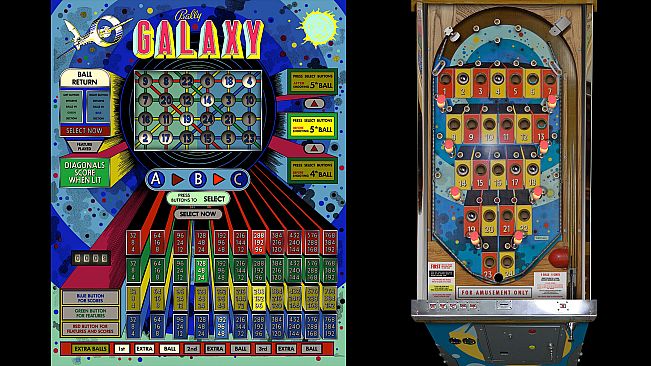 Bingo Pinball Gameroom - Bally Galaxy