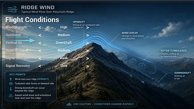 Mountain Surfer Drone Racing Game