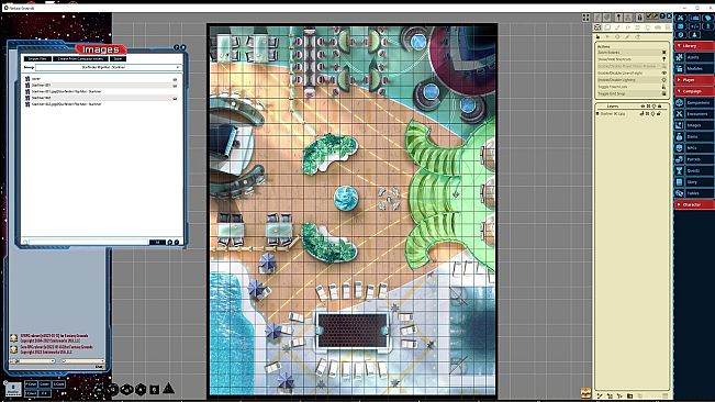 Fantasy Grounds - Starfinder RPG - Flipmat - Starliner