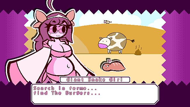 Giant Snake Girl wants The Burger!