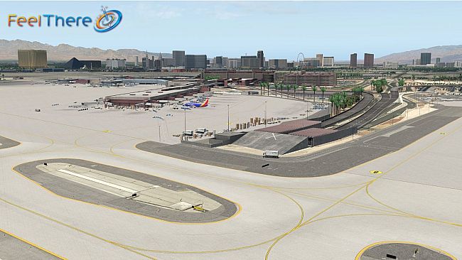 X-Plane 11 - Add-on: FeelThere - KLAS - Las Vegas International Airport