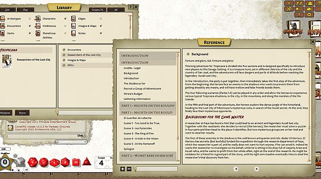 Fantasy Grounds - Tropicana: Researchers of the Lost City (Savage Worlds)