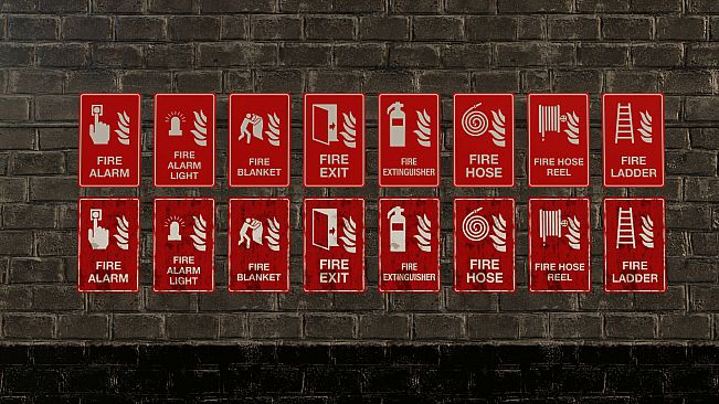 GameGuru MAX Modern Day Asset Pack - Hazard Signs