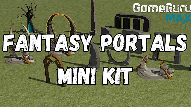 GameGuru MAX Low Poly Mini Kit - Fantasy Portals