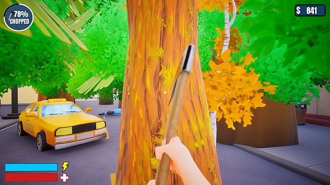 A Game About Cutting A Tree