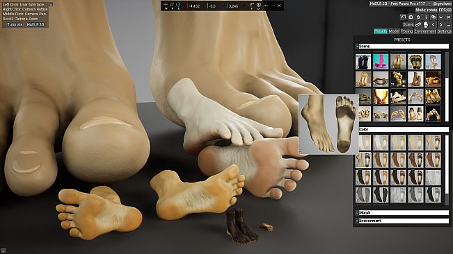 HAELE 3D - Feet Poses Pro - Drawing References