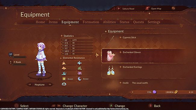 Super Neptunia RPG [Enchanted Series] Equipment Set