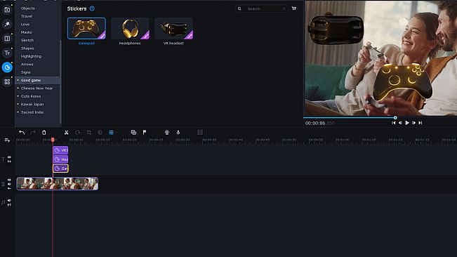 Movavi Video Editor 2024 - Good Game Pack