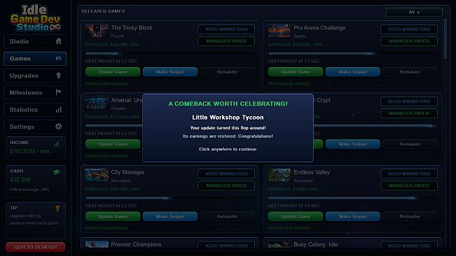 Idle Game Dev Studio
