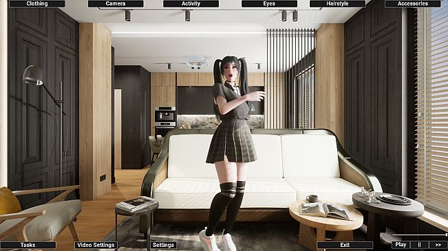 Virtual Girlfriend Lia - School Dress