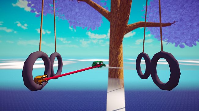 Sticked Together! - Co-op Frog Parkour