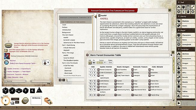 Fantasy Grounds - The Turning of the Leaves Fantasy Adventure