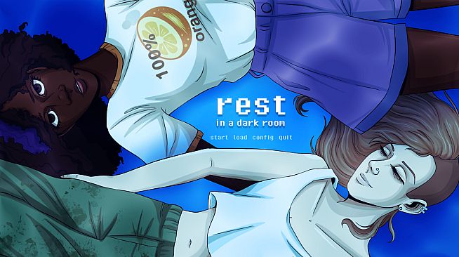 rest: in a dark room