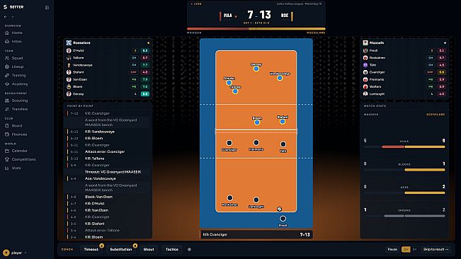 Setter: Volleyball Manager 27