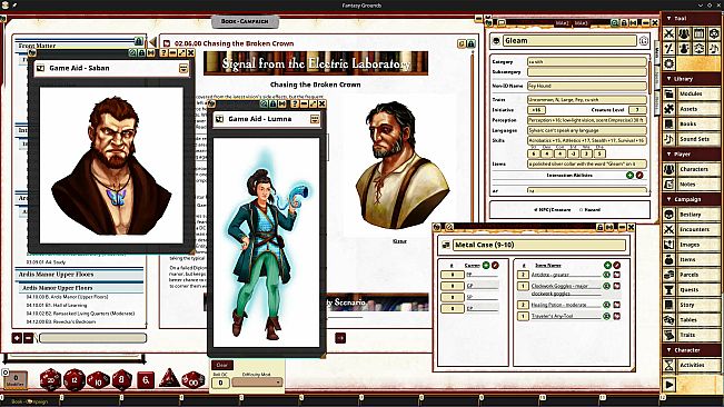 Fantasy Grounds - Pathfinder 2 RPG - Pathfinder Society Scenario 4.06 - Signal from the Electric Laboratory