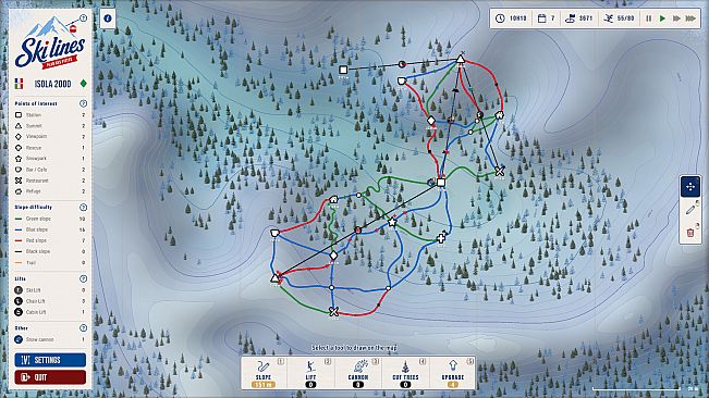 Ski Lines: Trail Map