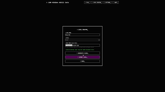 100 Hidden ASCII Cats