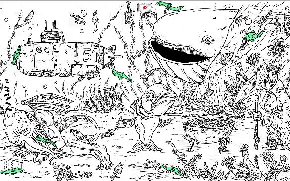 100 hidden Cthulhu fish