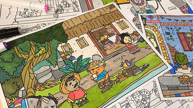 FIND ALL 8: The road to the Maya - Coloring Book