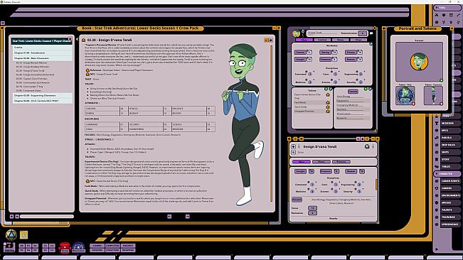 Fantasy Grounds - Star Trek Adventures: Lower Decks Season 1 Crew Pack