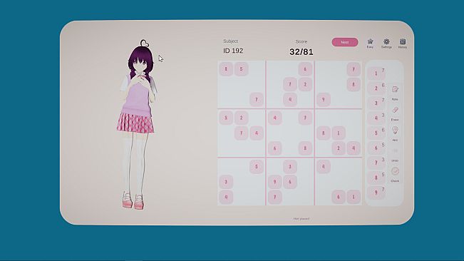 No Cute Girl Can Stop My Sudoku