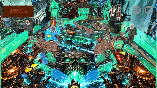 Haunted Ghost Pirates Halloween Pinball
