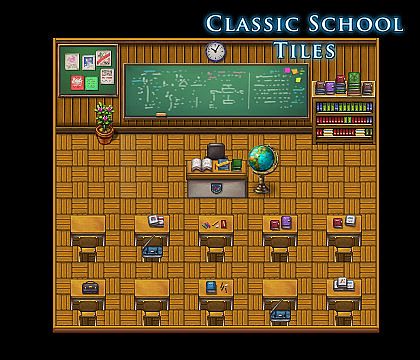 RPG Maker VX Ace - Classic School Tiles