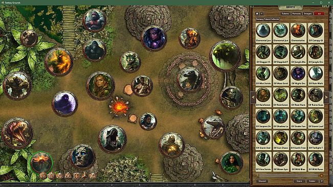 Fantasy Grounds - Fantasy Token Collection - Jungle Denizens 01