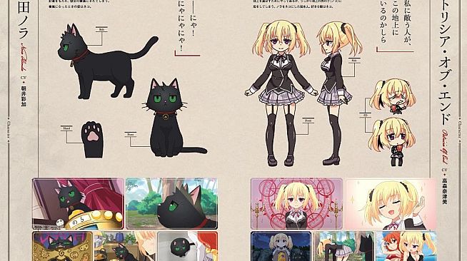 Concept Design of  anime - The Princess, the Stray Cat, and Matters of the Heart